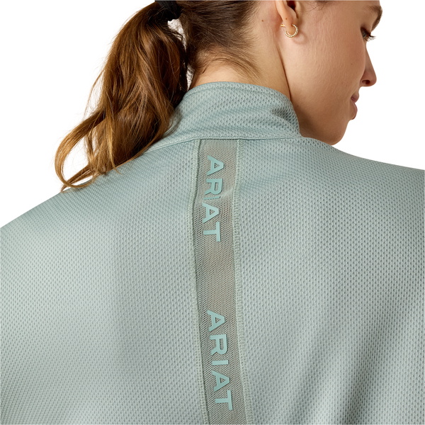 2026 Ariat Mujeres Respirar 1/2 Cremallera Pullover 10071807 - Chinois Green